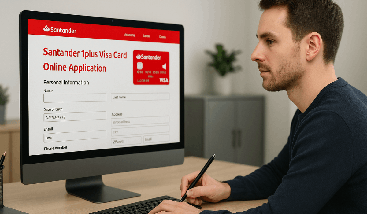 Schritt-für-Schritt-Anleitung: So beantragen Sie die Santander 1plus Visa Card